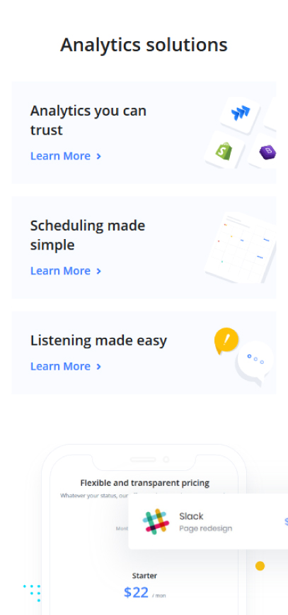 ShareTier analytics dashboard shown on a mobile device